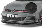 CSR Frontspoiler | Cup-Spoilerlippe mit ABE für VW Golf 7 GTI TCR CSL368-M Carbon Look matt strukturiert (keine Lackierung erforderlich)