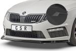 CSR Frontspoiler | Cup-Spoilerlippe mit ABE für Skoda Octavia III (5E) RS CSL389-S schwarz matt strukturiert (keine Lackierung erforderlich)