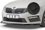 CSR Frontspoiler | Cup-Spoilerlippe mit ABE für Skoda Octavia III (5E) RS CSL389-M Carbon Look matt strukturiert (keine Lackierung erforderlich)