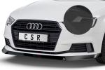 CSR Frontspoiler | Cup-Spoilerlippe mit ABE für Audi A3 8V CSL393-S schwarz matt strukturiert (keine Lackierung erforderlich)