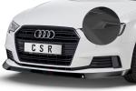 CSR Frontspoiler | Cup-Spoilerlippe mit ABE für Audi A3 8V CSL393-L schwarz matt (Lackierung erforderlich)