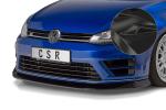 CSR Frontspoiler | Cup-Spoilerlippe mit ABE für VW Golf 7 R CSL395-G Glossy schwarz glänzend (keine Lackierung erforderlich)