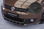 CSR Frontspoiler | Cup-Spoilerlippe mit ABE für VW Touran I (Typ 1T) CSL398-M Carbon Look matt strukturiert (keine Lackierung erforderlich)