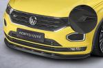 CSR Frontspoiler | Cup-Spoilerlippe mit ABE für VW T-Roc (A1) R-Line CSL402-M Carbon Look matt strukturiert (keine Lackierung erforderlich)