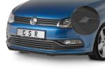 CSR Frontspoiler | Cup-Spoilerlippe mit ABE für VW Polo V (6R/6C) Basis/GTI CSL407-S schwarz matt strukturiert (keine Lackierung erforderlich)