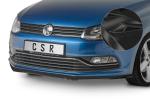 CSR Frontspoiler | Cup-Spoilerlippe mit ABE für VW Polo V (6R/6C) Basis/GTI CSL407-G Glossy schwarz Hochglanz (keine Lackierung erforderlich)
