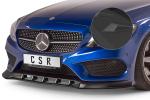 CSR Frontspoiler | Cup-Spoilerlippe mit ABE für Mercedes-Benz C-Klasse 205 AMG-Line CSL408-S schwarz matt strukturiert (keine Lackierung erforderlich)
