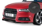 CSR Frontspoiler | Cup-Spoilerlippe mit ABE für Audi A6 C7 4G S-Line/ S6 C7 4G CSL410-S Strukturiert schwarz matt (keine Lackierung erforderlich)