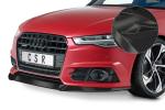 CSR Frontspoiler | Cup-Spoilerlippe mit ABE für Audi A6 C7 4G S-Line/ S6 C7 4G CSL410-C Carbon Look Hochglanz (keine Lackierung erforderlich)
