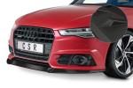 CSR Frontspoiler | Cup-Spoilerlippe mit ABE für Audi A6 C7 4G S-Line/ S6 C7 4G CSL410-M Carbon Look matt strukturiert (keine Lackierung erforderlich)