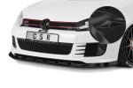 CSR Frontspoiler | Cup-Spoilerlippe mit ABE für VW Golf 6 GTI Edition 35 CSL415-G Glossy schwarz Hochglanz (keine Lackierung erforderlich)