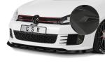 CSR Frontspoiler | Cup-Spoilerlippe mit ABE für VW Golf 6 GTI Edition 35 CSL415-M Carbon Look matt strukturiert (keine Lackierung erforderlich)