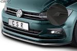 CSR Frontspoiler | Cup-Spoilerlippe mit ABE für VW Polo VI 2G (Typ AW) CSL417-M Carbon Look matt strukturiert (keine Lackierung erforderlich)