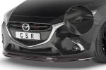 CSR Frontspoiler | Cup-Spoilerlippe mit ABE für Mazda 2 (Typ DJ) CSL437-C Carbon Look Hochglanz (keine Lackierung erforderlich)