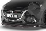 CSR Frontspoiler | Cup-Spoilerlippe mit ABE für Mazda 2 (Typ DJ) CSL437-L schwarz matt (Lackierung erforderlich)