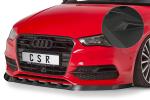 CSR Frontspoiler | Cup-Spoilerlippe mit ABE für Audi S3 / A3 8V S-Line Cabrio / Limo CSL453-M Carbon Look matt strukturiert (keine Lackierung erforderlich)