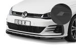 CSR Frontspoiler | Cup-Spoilerlippe mit ABE für VW Golf 7 GTI / GTD CSL459-S Strukturiert schwarz matt (keine Lackierung erforderlich)