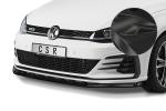 CSR Frontspoiler | Cup-Spoilerlippe mit ABE für VW Golf 7 GTI / GTD CSL459-C Carbon Look glänzend (keine Lackierung erforderlich)