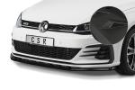 CSR Frontspoiler | Cup-Spoilerlippe mit ABE für VW Golf 7 GTI / GTD CSL459-M Carbon Look matt strukturiert (keine Lackierung erforderlich)