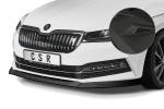CSR Frontspoiler | Cup-Spoilerlippe mit ABE für Skoda Superb III (Typ 3V) CSL468-M Carbon Look matt strukturiert (keine Lackierung erforderlich)