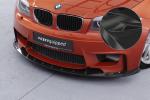 CSR Frontspoiler | Cup-Spoilerlippe mit ABE für BMW 1er E82 M Coupe CSL471-C Carbon Look Hochglanz (keine Lackierung erforderlich)