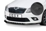 CSR Frontspoiler | Cup-Spoilerlippe mit ABE für Skoda Fabia 2 RS (Typ 5J) CSL493-L schwarz matt (Lackierung erforderlich)
