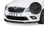CSR Frontspoiler | Cup-Spoilerlippe mit ABE für Skoda Fabia 2 RS (Typ 5J) CSL493-M Carbon Look matt strukturiert (keine Lackierung erforderlich)