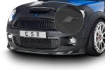 CSR Frontspoiler | Cup-Spoilerlippe mit ABE für Mini Cooper S  R56 CSL512-S schwarz matt strukturiert (keine Lackierung erforderlich)
