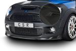 CSR Frontspoiler | Cup-Spoilerlippe mit ABE für Mini Cooper S  R56 CSL512-M Carbon Look matt strukturiert (keine Lackierung erforderlich)
