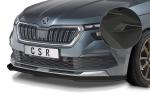 CSR Frontspoiler | Cup-Spoilerlippe mit ABE für Skoda Kamiq CSL527-M Carbon Look matt strukturiert (keine Lackierung erforderlich)