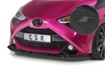 CSR Frontspoiler | Cup-Spoilerlippe mit ABE für Toyota Aygo 2 Facelift CSL548-S schwarz matt strukturiert (keine Lackierung erforderlich)