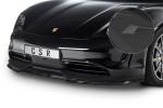 CSR Frontspoiler | Cup-Spoilerlippe mit ABE für Porsche Taycan / Taycan 4S CSL549-S schwarz matt strukturiert (keine Lackierung erforderlich)