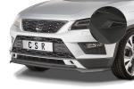 CSR Frontspoiler | Cup-Spoilerlippe mit ABE für Seat Ateca (Typ 5FP, KH7) CSL567-M Carbon Look matt strukturiert (keine Lackierung erforderlich)