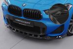 CSR Frontspoiler | Cup-Spoilerlippe mit ABE für BMW X2 F39 M-Paket CSL574-G Glossy schwarz Hochglanz (keine Lackierung erforderlich)