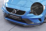 CSR Frontspoiler | Cup-Spoilerlippe mit ABE für Volvo V40 R-Design CSL611-C Carbon Look Hochglanz (keine Lackierung erforderlich)