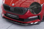 CSR Frontspoiler | Cup-Spoilerlippe mit ABE für Skoda Scala Monte Carlo CSL627-G Glossy schwarz Hochglanz (keine Lackierung erforderlich)