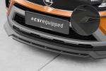 CSR Frontspoiler | Cup-Spoilerlippe mit ABE für Opel Crossland CSL683-M Carbon Look matt strukturiert (keine Lackierung erforderlich)
