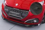 CSR Frontspoiler | Cup-Spoilerlippe mit ABE für Peugeot 208 GTi CSL694-M Carbon Look matt strukturiert (keine Lackierung erforderlich)
