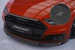 CSR Frontspoiler | Cup-Spoilerlippe mit ABE für Audi A8 (D5) CSL705-S schwarz matt strukturiert (keine Lackierung erforderlich)