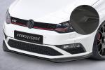 CSR Frontspoiler | Cup-Spoilerlippe mit ABE für VW Polo 5 (Typ 6C) GTI CSL709-M Carbon Look matt strukturiert (keine Lackierung erforderlich)
