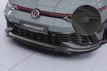 CSR Frontspoiler | Cup-Spoilerlippe mit ABE für VW Golf 8 (Typ CD) GTI Clubsport CSL711-M Carbon Look matt strukturiert (keine Lackierung erforderlich)