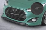 CSR Frontspoiler | Cup-Spoilerlippe mit ABE für Hyundai Veloster MK1 Turbo CSL719-S schwarz matt strukturiert (keine Lackierung erforderlich)