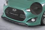 CSR Frontspoiler | Cup-Spoilerlippe mit ABE für Hyundai Veloster MK1 Turbo CSL719-M Carbon Look matt strukturiert (keine Lackierung erforderlich)