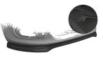 CSR Frontspoiler | Cup-Spoilerlippe mit ABE für Fiat Panda 3 (Typ 312/319) CSL753-M Carbon Look matt strukturiert (keine Lackierung erforderlich)