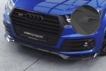 CSR Frontspoiler | Cup-Spoilerlippe mit ABE für Audi Q7 (4M) S-Line / SQ7 (4M) CSL758-L schwarz matt (Lackierung erforderlich)