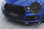 CSR Frontspoiler | Cup-Spoilerlippe mit ABE für Audi Q7 (4M) S-Line / SQ7 (4M) CSL758-M Carbon Look matt strukturiert (keine Lackierung erforderlich)