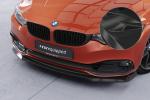 CSR Frontspoiler | Cup-Spoilerlippe mit ABE für BMW 4er F36 Gran Coupe CSL781-C Carbon Look glänzend (keine Lackierung erforderlich)