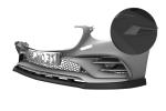 CSR Frontspoiler | Cup-Spoilerlippe mit ABE für Mercedes-Benz SLC R172 43 AMG CSL833-S schwarz matt strukturiert (keine Lackierung erforderlich)
