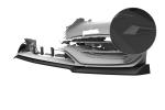 CSR Frontspoiler | Cup-Spoilerlippe mit ABE für Mercedes Benz A-Klasse W176 A45 AMG CSL846-S Strukturiert schwarz matt (keine Lackierung erforderlich)