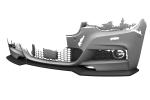 CSR Frontspoiler | Cup-Spoilerlippe mit ABE für BMW 3er F30 / F31 CSL892-K Kupfer matt (keine Lackierung erforderlich)